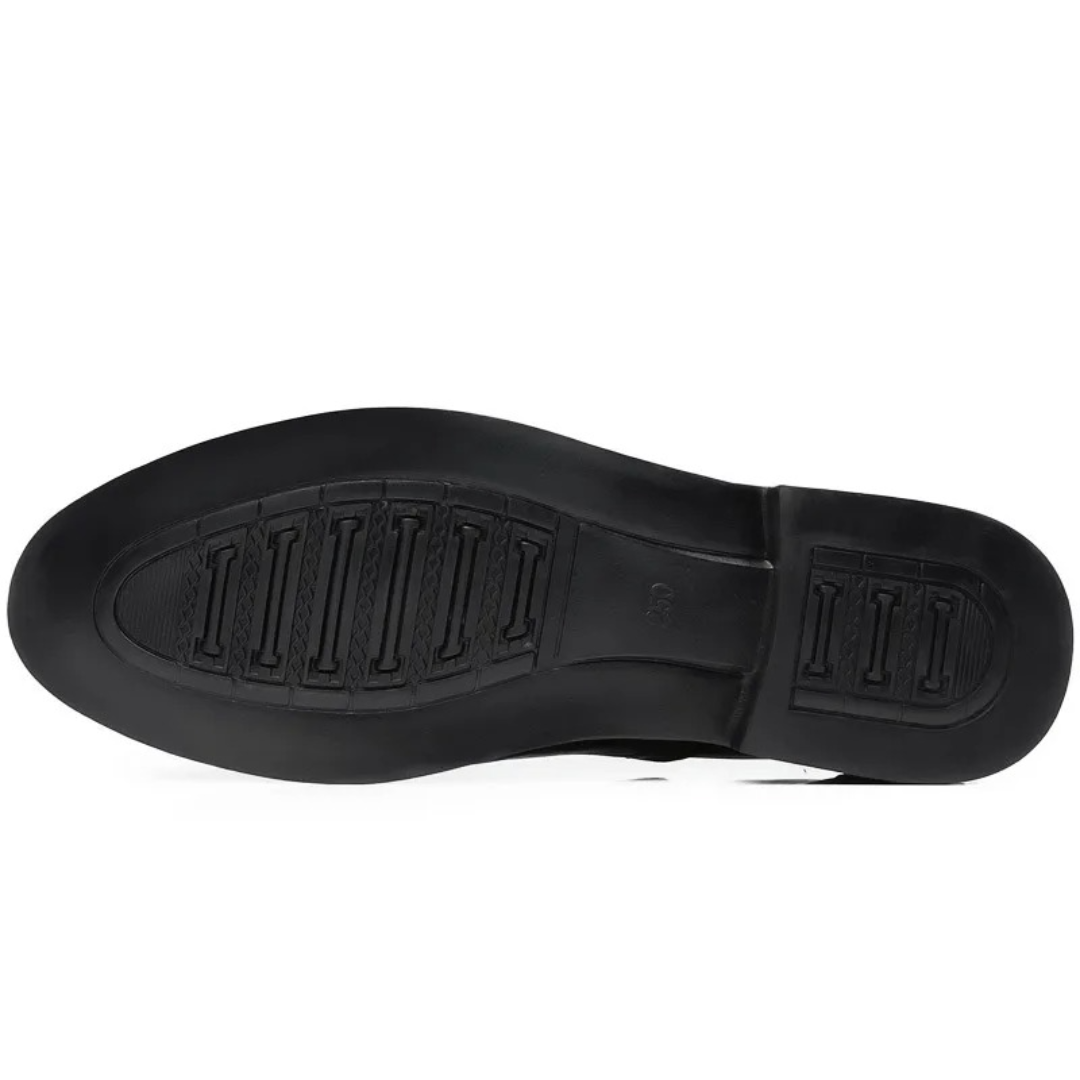 Aldric | Men’s Classic Oxford Dress Shoes with Brogue Detailing