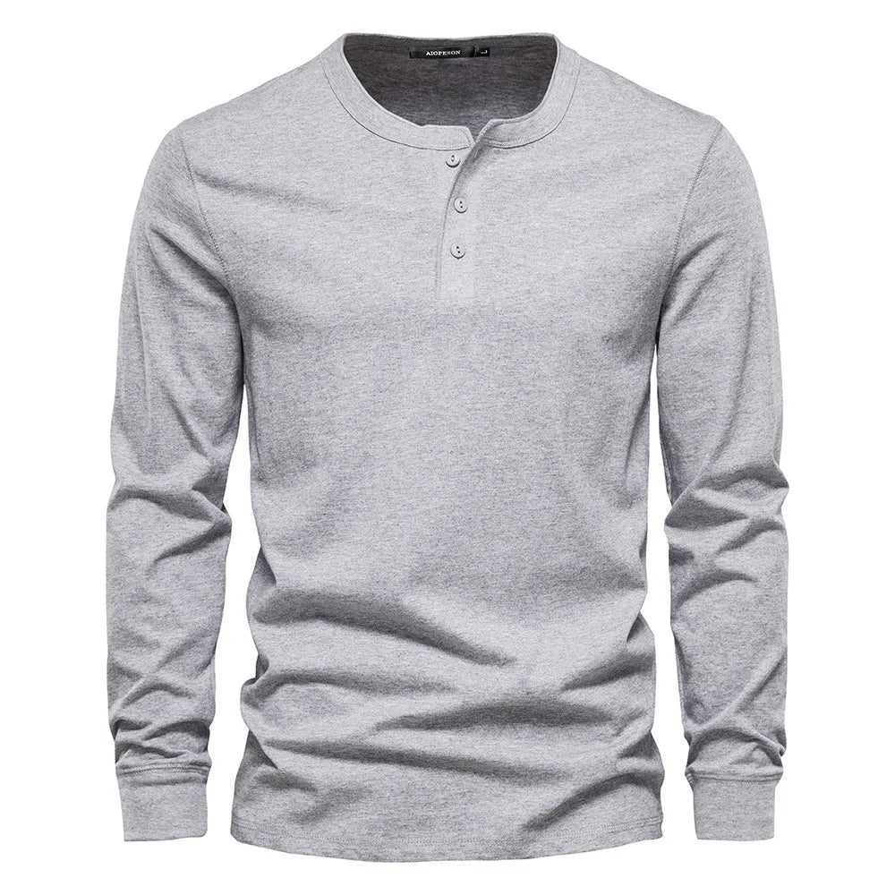 Ardenley | Men’s Classic Long-Sleeve Henley Shirt
