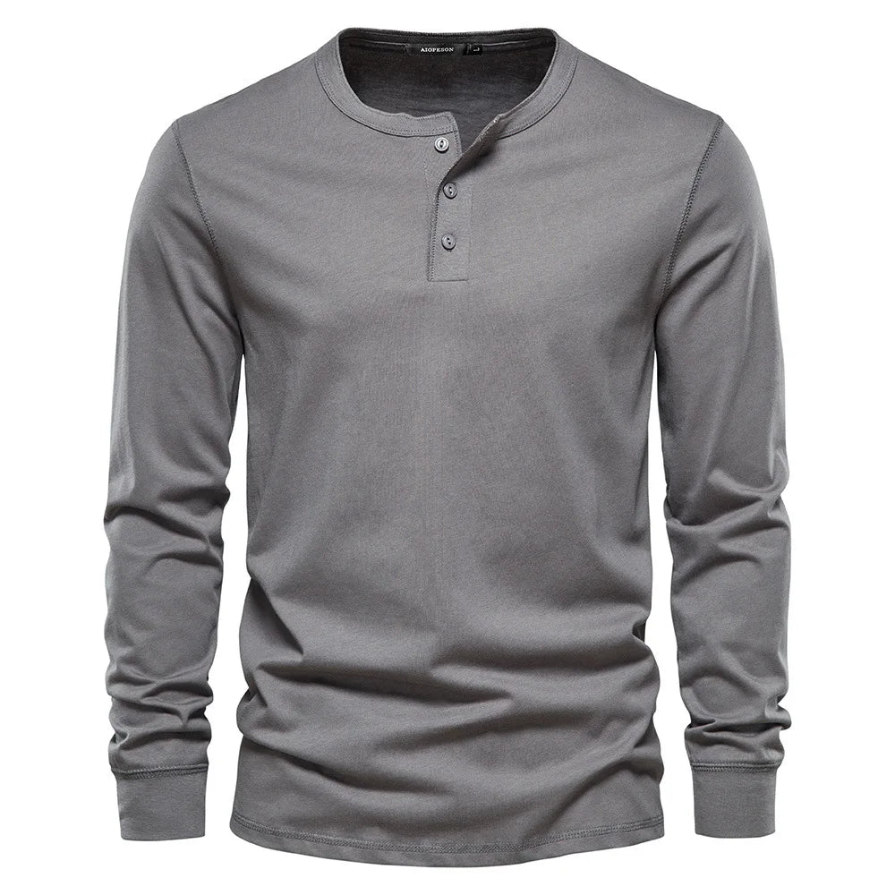 Ardenley | Men’s Classic Long-Sleeve Henley Shirt