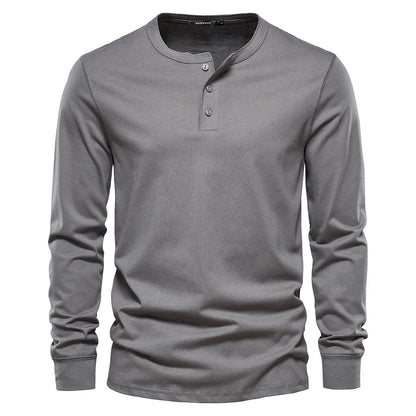 Ardenley | Men’s Classic Long-Sleeve Henley Shirt