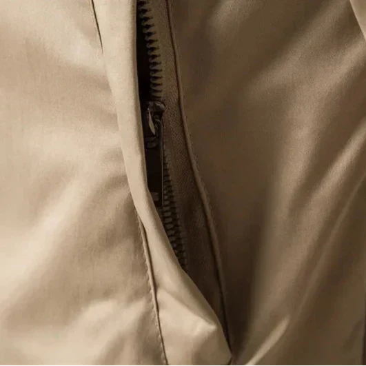 Calveris | Men’s Zip Bomber Jacket with Ribbed Trim