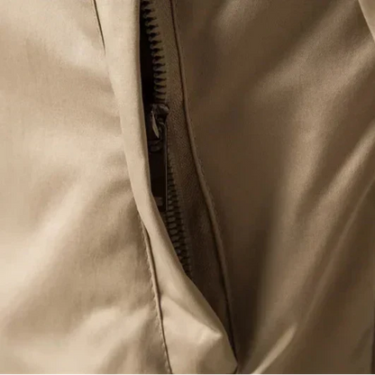 Calveris | Men’s Zip Bomber Jacket with Ribbed Trim