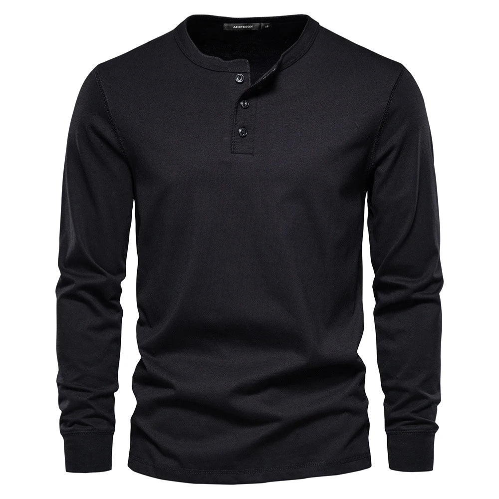 Ardenley | Men’s Classic Long-Sleeve Henley Shirt
