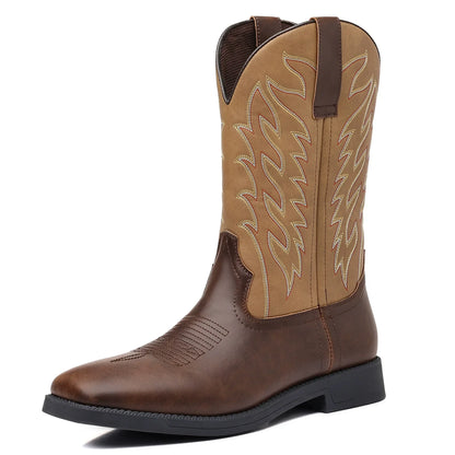 Westmoor | Men’s Embroidered Western Cowboy Boots with Square Toe