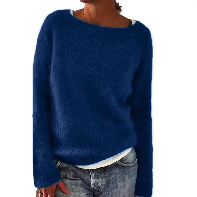 Valmere | Women’s Textured Knit Jumper with Wide Neckline