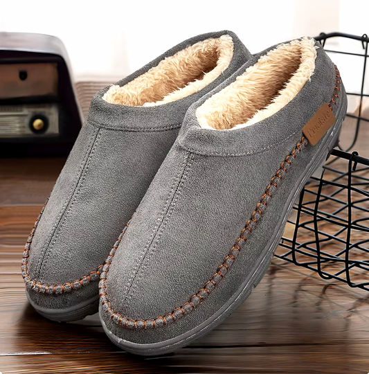 Hearthor | Men’s Indoor Memory Foam Slippers with Warm Lining