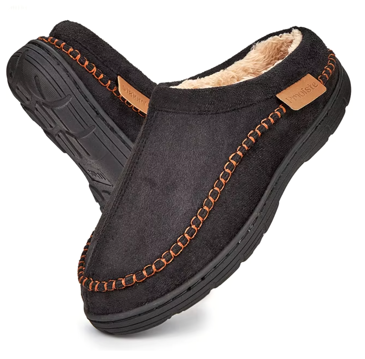 Hearthor | Men’s Indoor Memory Foam Slippers with Warm Lining