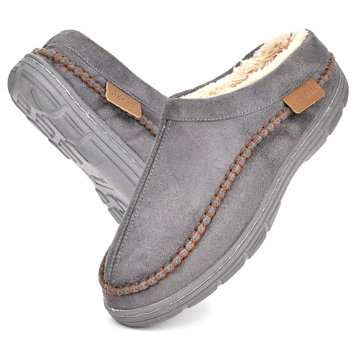 Hearthor | Men’s Indoor Memory Foam Slippers with Warm Lining