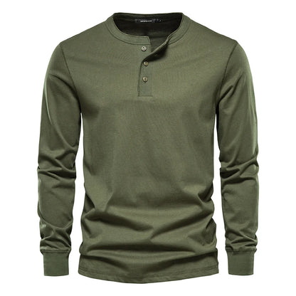 Ardenley | Men’s Classic Long-Sleeve Henley Shirt