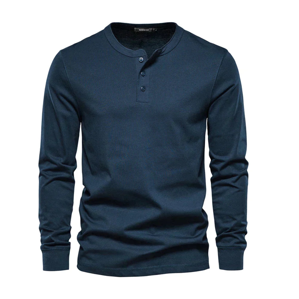 Ardenley | Men’s Classic Long-Sleeve Henley Shirt
