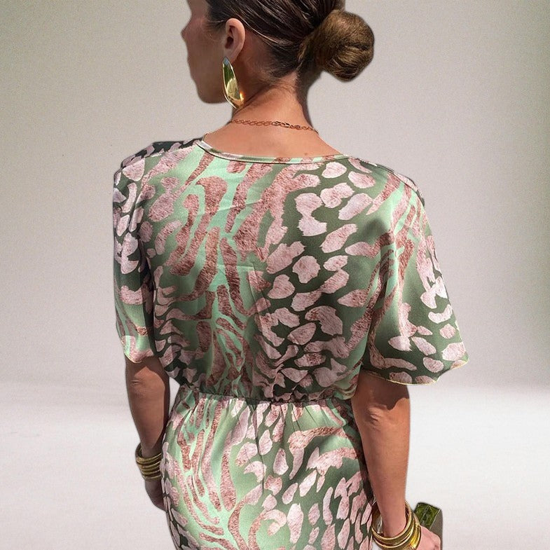 Adessa | Women’s Elegant Twisted V-Neck Maxi Dress