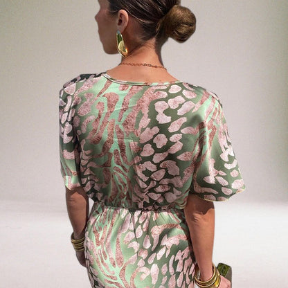 Adessa | Women’s Elegant Twisted V-Neck Maxi Dress