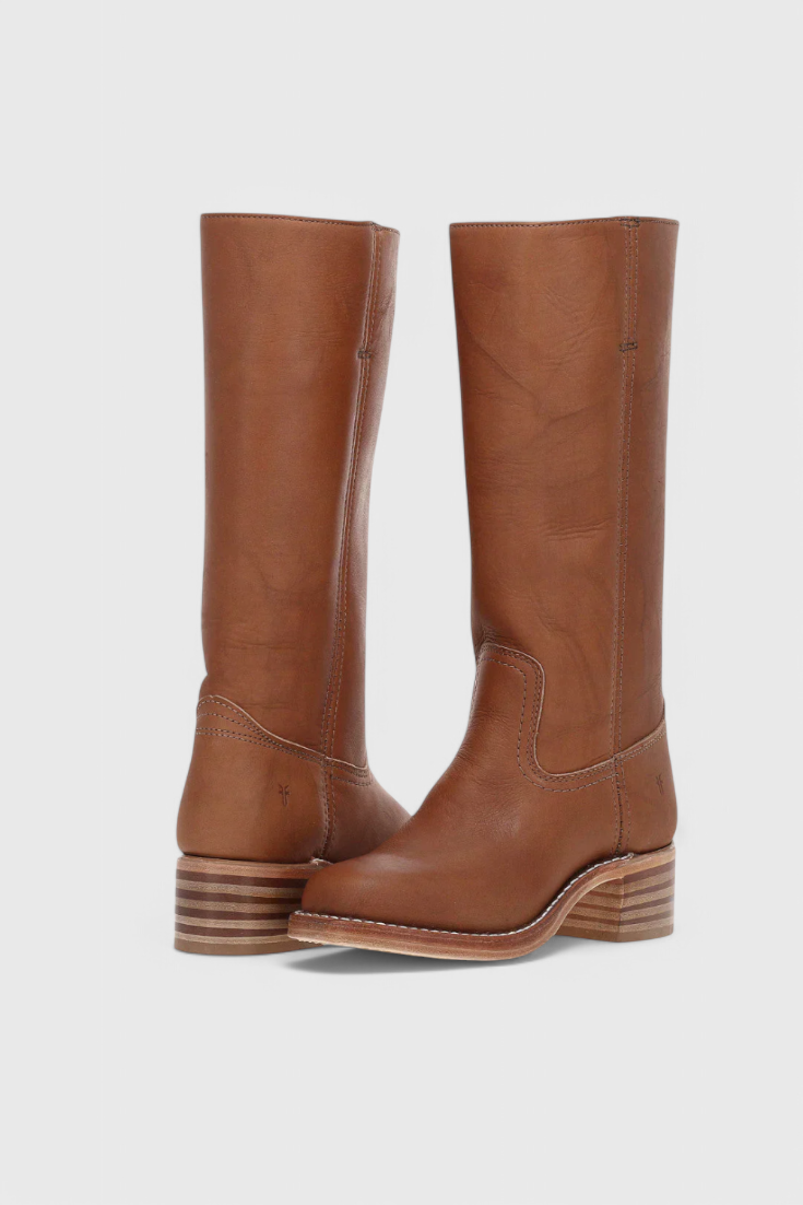 Calindra | Women’s Knee-High Boots with Stacked Heel