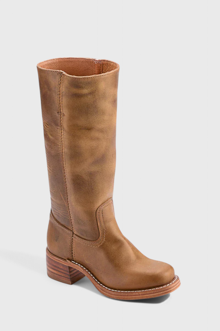 Calindra | Women’s Knee-High Boots with Stacked Heel
