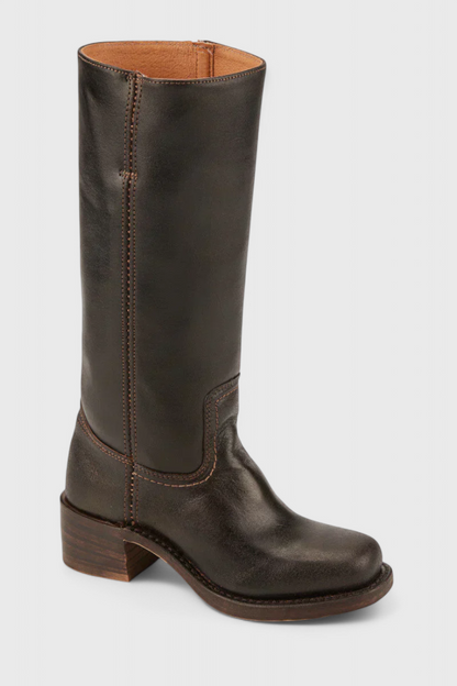Calindra | Women’s Knee-High Boots with Stacked Heel