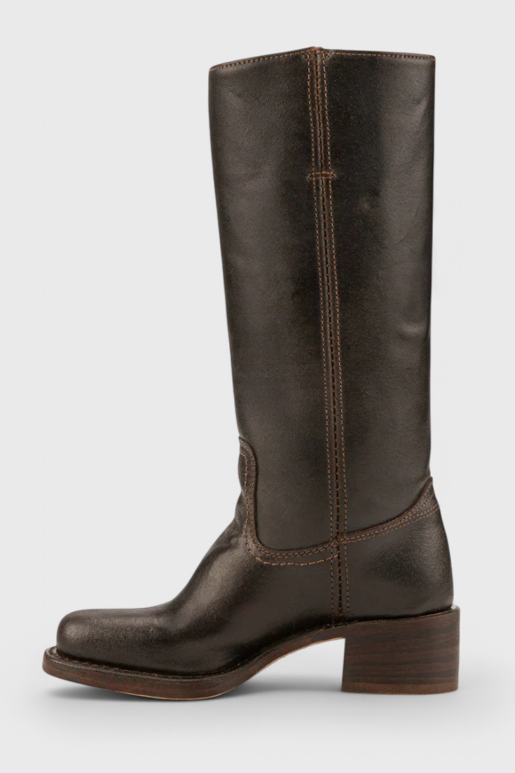 Calindra | Women’s Knee-High Boots with Stacked Heel