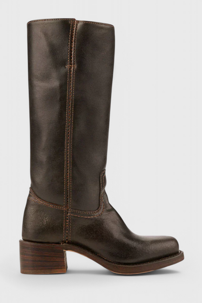 Calindra | Women’s Knee-High Boots with Stacked Heel