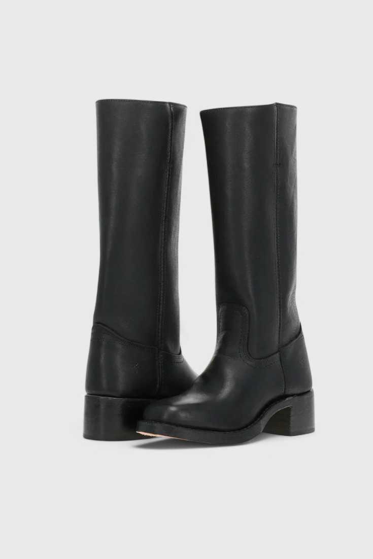 Calindra | Women’s Knee-High Boots with Stacked Heel