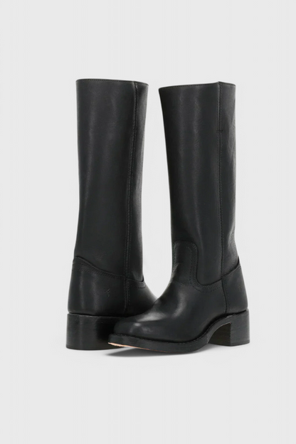 Calindra | Women’s Knee-High Boots with Stacked Heel