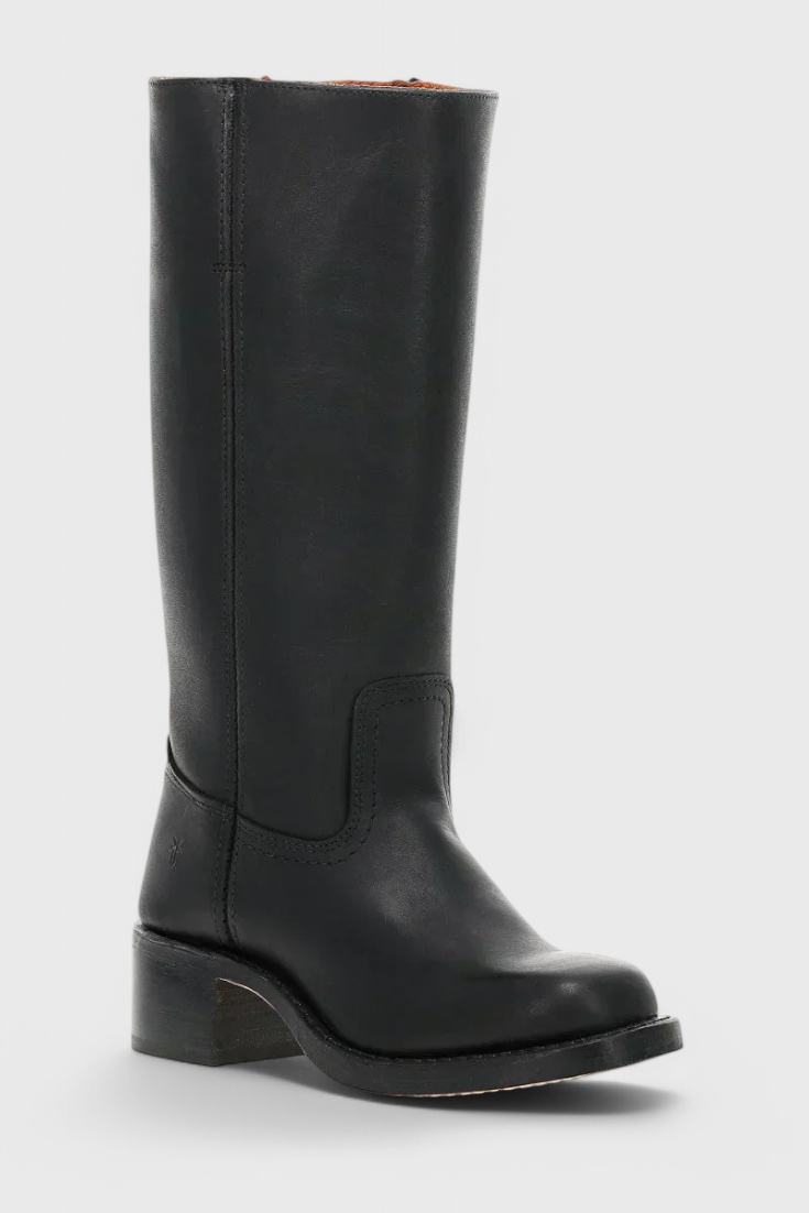 Calindra | Women’s Knee-High Boots with Stacked Heel