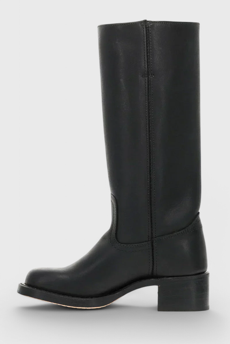 Calindra | Women’s Knee-High Boots with Stacked Heel