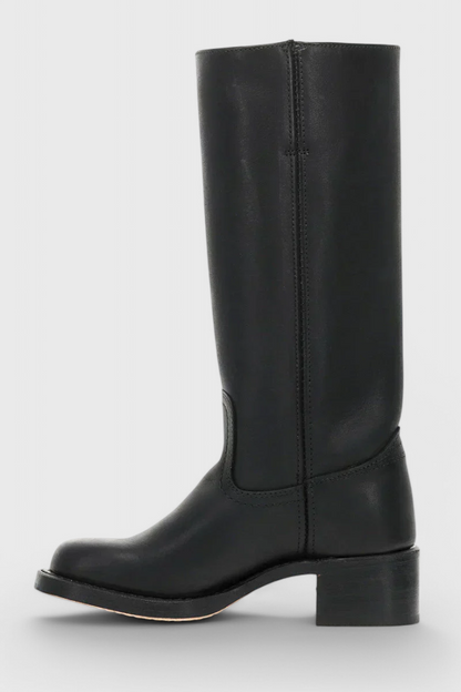 Calindra | Women’s Knee-High Boots with Stacked Heel