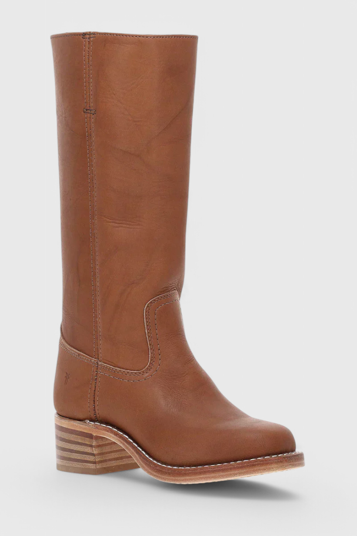 Calindra | Women’s Knee-High Boots with Stacked Heel