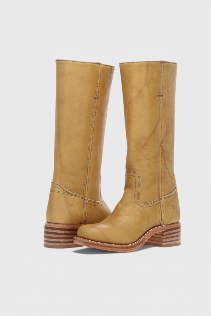 Calindra | Women’s Knee-High Boots with Stacked Heel