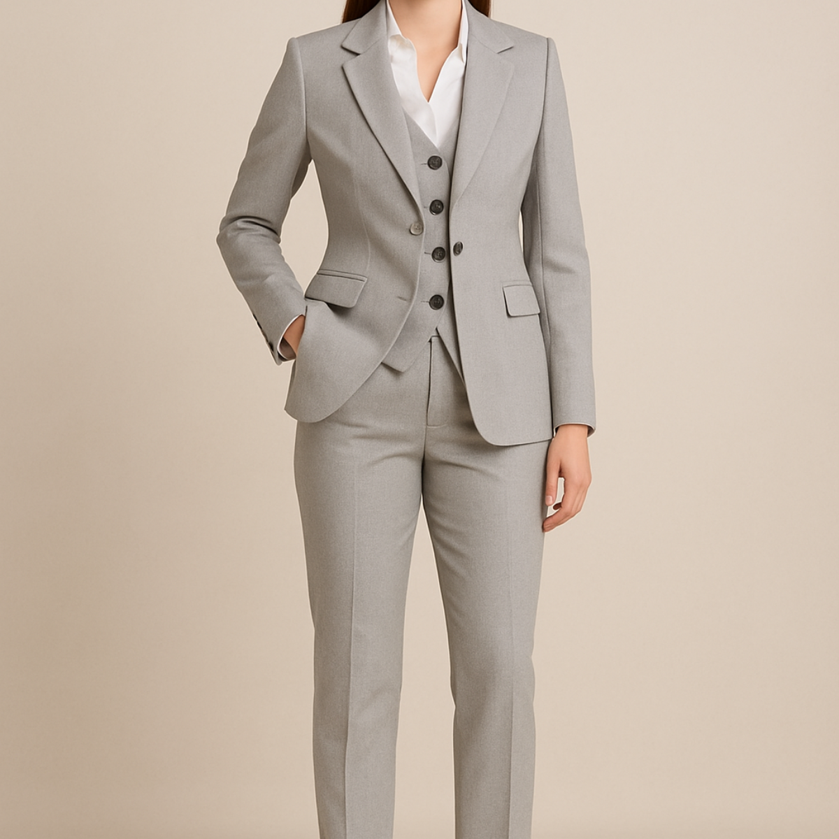 Elanique | Women’s Elegant 3-Piece Tailored Suit Set
