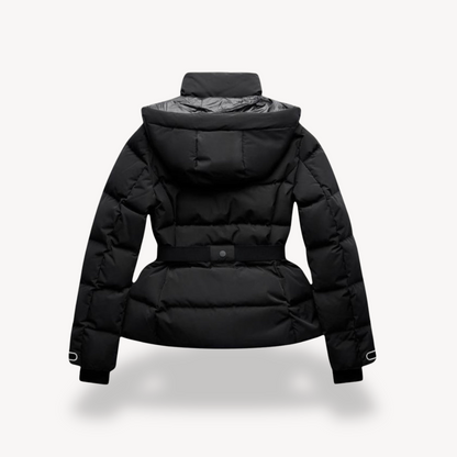 Noirelle | Women’s Black Belted Puffer Jacket
