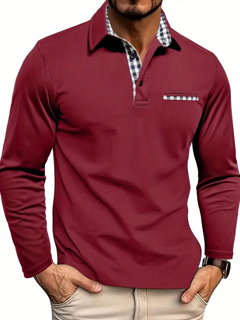 Marston | Men’s Long-Sleeve Summer Polo Shirt