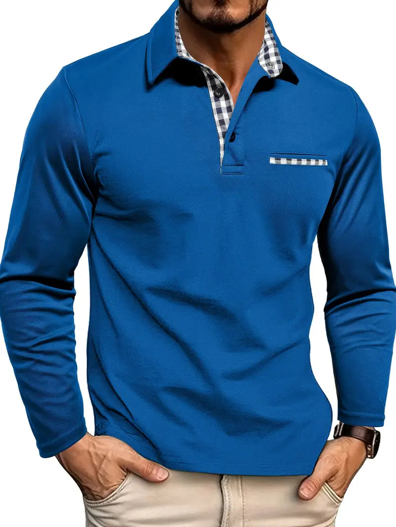 Marston | Men’s Long-Sleeve Summer Polo Shirt