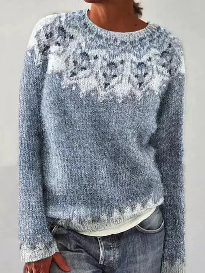 Elinora | Women’s Nordic Pattern Knit Sweater