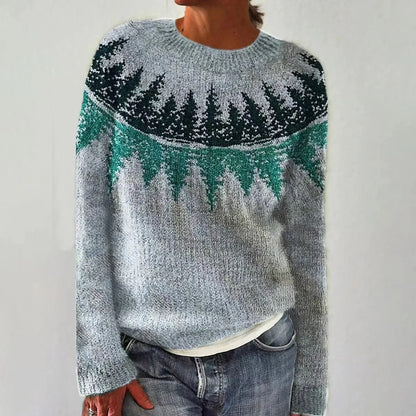 Elinora | Women’s Nordic Pattern Knit Sweater