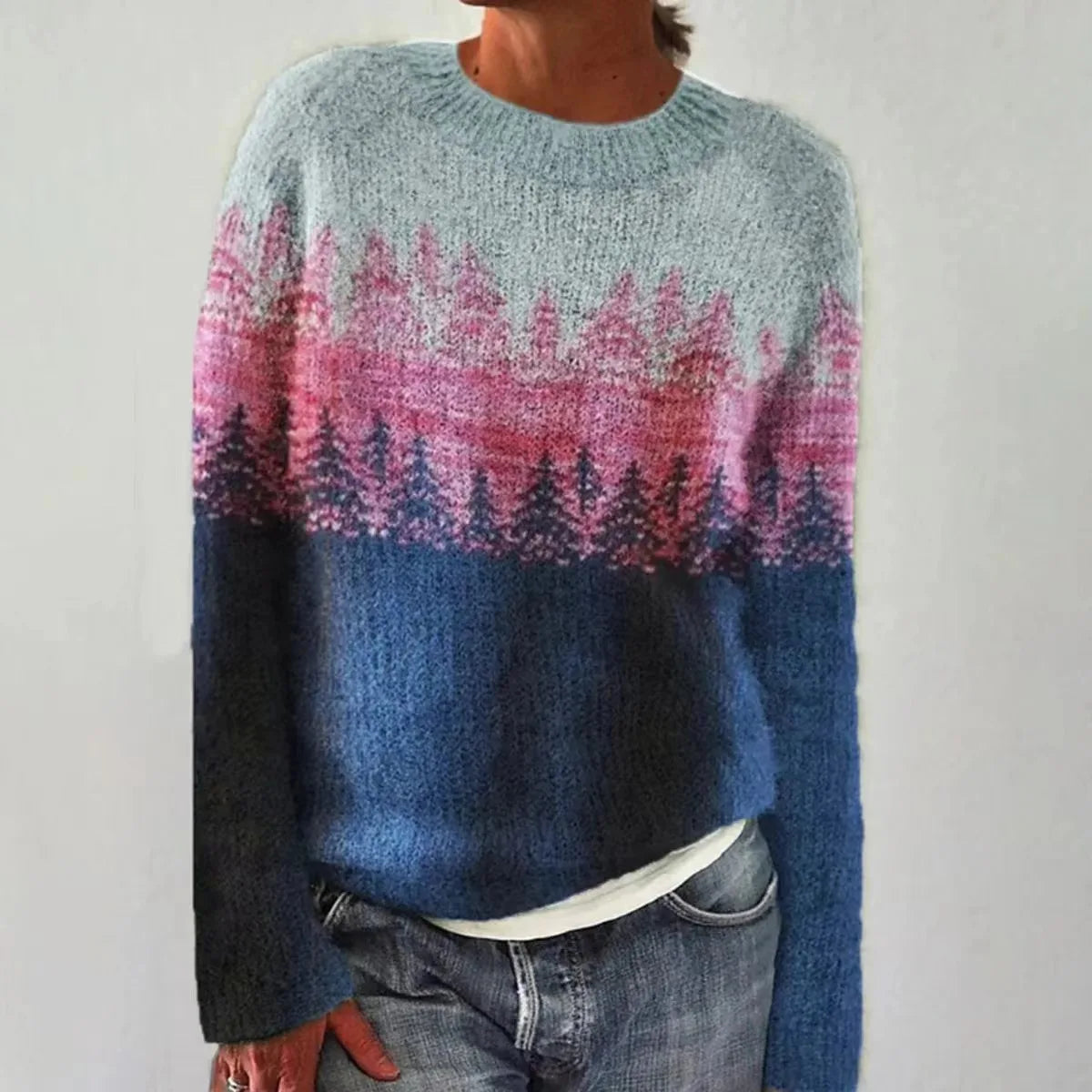 Elinora | Women’s Nordic Pattern Knit Sweater