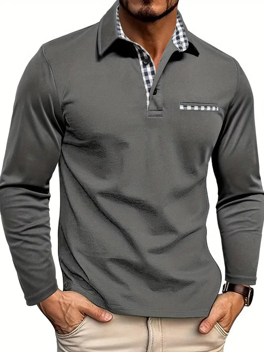 Marston | Men’s Long-Sleeve Summer Polo Shirt