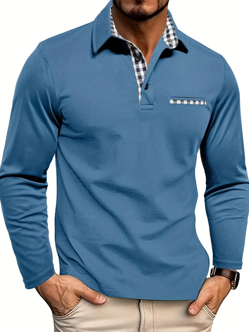 Marston | Men’s Long-Sleeve Summer Polo Shirt