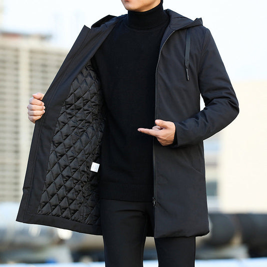 Ravik | Men’s Mid-Length Quilted Hooded Coat
