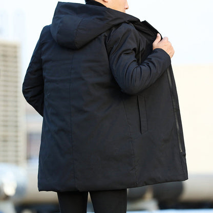 Ravik | Men’s Mid-Length Quilted Hooded Coat