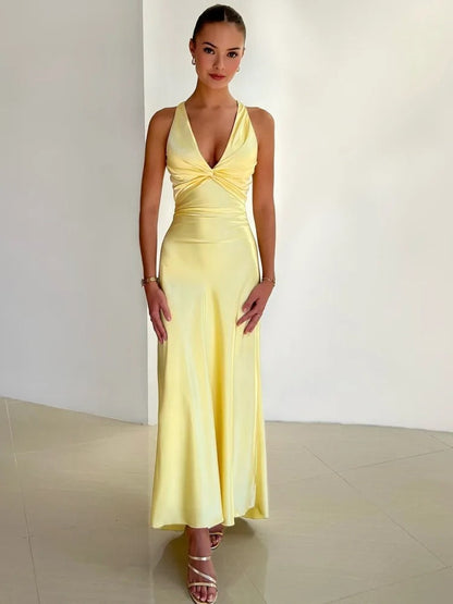 Elanisse | Women’s Sleeveless V-Neck Maxi Dress