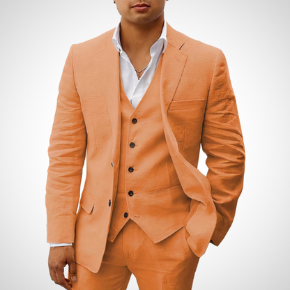 Belvaris | Men’s 3-Piece Suit Set with Single-Breasted Blazer and Vest