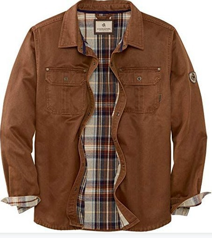 Brayden | Men’s Waxed Bomber Jacket with Flannel Lining