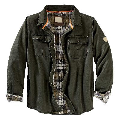 Brayden | Men’s Waxed Bomber Jacket with Flannel Lining