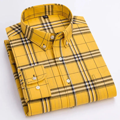 Huxley | Men’s Casual Plaid Button-Down Shirt