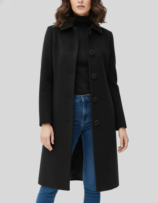 Clarimont | Women’s Single-Breasted Winter Trench Coat