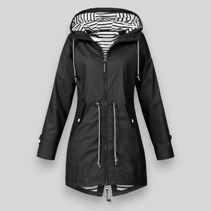 Nerisse | Women’s Waterproof Rain Jacket with Drawcord Waist