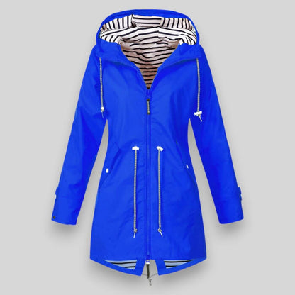 Nerisse | Women’s Waterproof Rain Jacket with Drawcord Waist