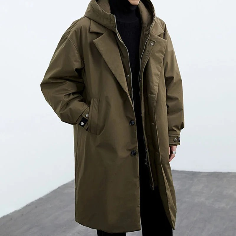 Nordwyn | Men’s Long Hooded Waterproof Puffer Trench Coat