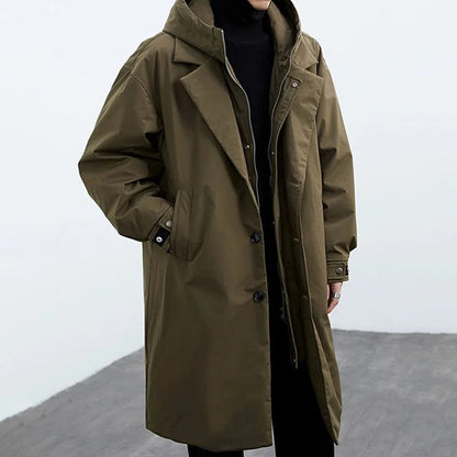 Nordwyn | Men’s Long Hooded Waterproof Puffer Trench Coat