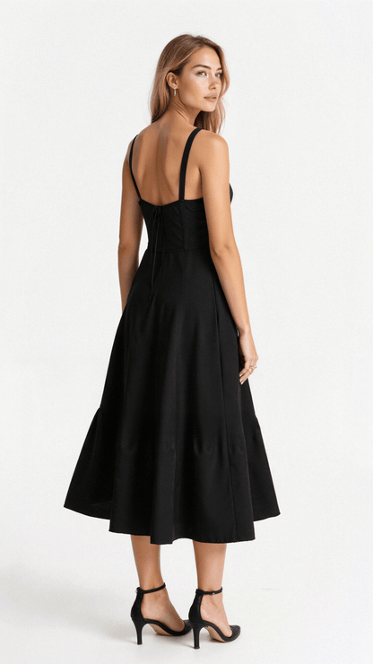 Rosalind | Women’s Elegant Corset Midi Dress